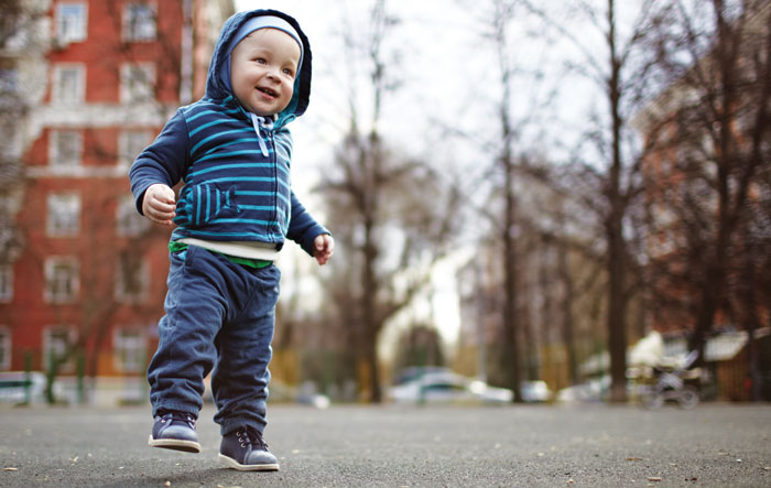 baby beginning to walk